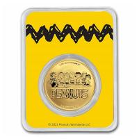USA - 70 Jahre Peanuts Charly Brown 2021 - 1 Oz Gold