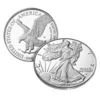 USA - 1 USD TYPE 2 Silver Eagle 2021 - 1 Oz Silber PP