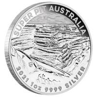 Australien - 1 AUD Minen Super Pit 2021 - 1 Oz Silber