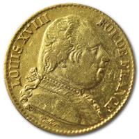 Frankreich - 20 Francs Louis XVIII - 6,45g Gold