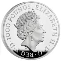 Grobritannien - 1.000 GBP Britannia 2021 - 2 KG Silber PP