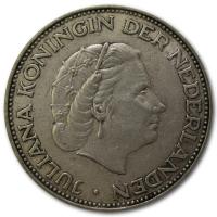 Niederlande - 2 1/2 Gulden Königin Juliana - Silbermünze