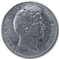 Deutsches Reich - 1 Gulden Ludwig I Knig von Bayern 1843 - Silbermnze