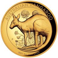Australien - 200 AUD Knguru 2021 - 2 Oz Gold Proof HR