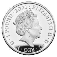 Grobritannien - 1 GBP Alice (2.) Through The Looking Glass 2021 - 1/2 Oz Silber PP