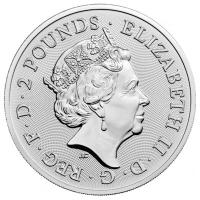 Großbritannien 2 GBP Myth & Legends (2.) Maid Marian 2022 1 Oz Silber BU Rückseite