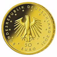 Deutschland - 50 Euro Musikinstrumente Pauke 2021 - 1/4 Oz Gold
