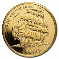 British Indian Ocean - 1 Royal Cutty Sark 2021 - 1 Oz Gold (RAR nur 100 Stck!!!)
