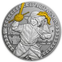 Niue - 1 NZD D´Artagnan and the Musketeers 2021 - 1 Oz Silber