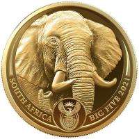 Südafrika - 50 Rand Big Five II Elefant Krügerrand Set - 2*1 Oz Gold PP