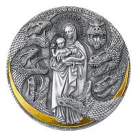 Kamerun - 3000 Francs Die Dame und der Drache - 3 Oz Silber