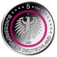 Deutschland - 5*5 EUR Polare Zone 2021 - Komplettsatz Spiegelglanz