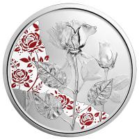 Österreich - 10 Euro Sprache der Blumen (1.) Die Rose 2021 - Silber PP Color