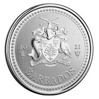 Barbados - 1 Dollar Trident Dreizack 2021 - 1 Oz Silber