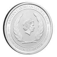 Antigua und Barbuda - 2 Dollar EC8_4 Frigatebird PP 2021 - 1 Oz Silber Color