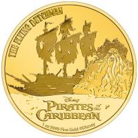 Niue 250 NZD Disney(TM) Fluch der Karibik(TM): The Flying Dutchman(TM) 2021 1 Oz Gold Rückseite
