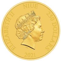 Niue - 250 NZD Disney(TM) Fluch der Karibik(TM): The Flying Dutchman(TM) 2021 - 1 Oz Gold