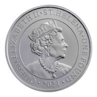 St. Helena - 1 Pfund Modern Trade Dollar (1.) Chinese Dragon Dollar - 1 Oz Silber