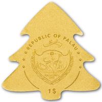 Palau - 1 USD Goldener Weihnachtsbaum - Goldmünze