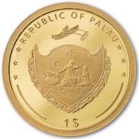 Palau - 1 USD Viel Glck Good Luck 2022 - Gold PP