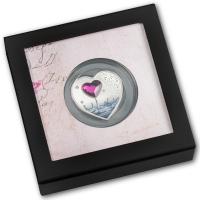 Cook Island - 5 CID Happy Valentines Day / Brilliant Love 2022 - Silber Proof