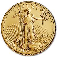 USA - 5 USD TYPE 2 Gold Eagle 2021 - 1/10 Oz Gold