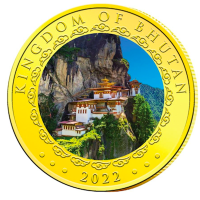 Bhutan - 1000 Nu Lunar Jahr des Tigers 2022 - 1/4 Oz Gold PP