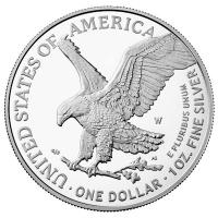 USA - 1 USD TYPE 2 Silver Eagle 2021 - 1 Oz Silber PP San Francisco