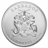 Barbados - 1 Dollar Karibischer Octopus 2021 - 1 Oz Silber