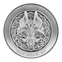 Tschad 10000 Francs The Binding of Fenrir 2021 2 Oz Silber Rückseite