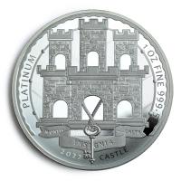Gibraltar - 5 Pfund Castle/Burg 2022 - 1 Oz Platin