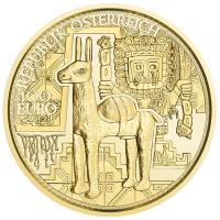 Österreich - 100 EURO Magie des Goldes Goldschatz der Inka 2021 - 1/2 Oz Gold