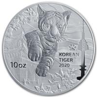 Sdkorea - Koreanischer Tiger 2020 - 10 Oz Silber