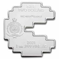 Niue - 2 NZD Pac Man Shaped 2021 - 1 Oz Silber PP COLOR