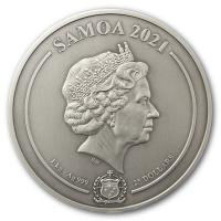 Samoa - 25 Dollar Harry Potter Hogwarts Castle 2021 - 1 KG Silber AntikFinish