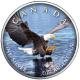 Kanada - 5 CAD Maple Wildtiere Unterwegs Weißkopfseeadler 2021 - 1 Oz Silber Color