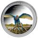 Kongo - 20 Francs Prähistorisches Leben (5.) Archaeopteryx - 1 Oz Silber Color
