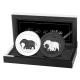 Somalia - African Wildlife Elefant Black and White Set 2022 - 2*1 Oz Silber
