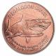 USA - Megalodon Shark / Urzeithai - 1 Oz Kupfer