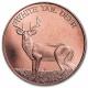 USA - White Tail Deer / Weißwedelhirsch - 1 Oz Kupfer