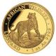 Somalia - 1000 Shillings African Wildlife Leopard 2022 - 1 Oz Gold