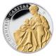 St. Helena - 1 Pfund The Queens Virtues: Charity Gilded 2022 - 1 Oz Silber GILDED