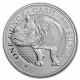 St. Helena - 1 Pfund Cash Indian Wildlife: Rhino 2022 - 1 Oz Silber RAR