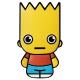 Tuvalu - 1 TVD Simpsons Minted Mini (1.) Bart Simpson 2022 - 1 Oz Silber