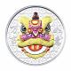 Fiji - 1 FJD Lucky Lion Dance 2023 - 1 Oz Silber PP Color