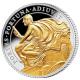 St. Helena - 1 Pfund The Queens Virtues: Courage 2022 - 1 Oz Silber PP Gilded