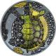Mongolei - 2000 Togrog Clockwork Evolution: Mechanical Turtle - 3 Oz Silber Black Proof