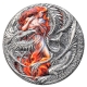 Kamerun - 2.000 Francs The Dragonology Flaming Wyvern 2023 - 2 Oz Silber Color