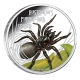 Tuvalu - 1 TVD Deadly & Dangerous Funnel Web Spider 2012 - 1 Oz Silber PP