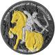 Karpaten - 5 Taler Four Horsemen of the Apocalypse:White Horse - 1 Oz Silber PP Gilded